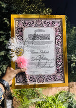 Load image into Gallery viewer, The Luxury Nikah Certificate With Beautiful Nikah Pen | DEL-109
