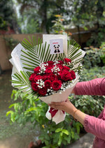 Load image into Gallery viewer, Beautiful Red Rose Hand Bouquet | BCG-133
