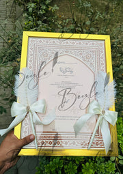 The Golden Luxury Nikah Certificate & Two Beautiful Nikah Pen | DEL-113