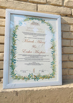 Load image into Gallery viewer, Gold Framed Nikah Certificate | SNC-013