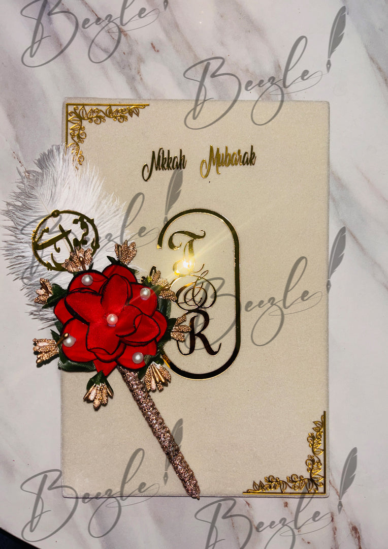 The Qubool Hai Nikah Pen With Attractive Customized Booklet | DEL-084