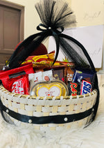 Load image into Gallery viewer, Elegant Black &amp; White Snack Basket | GB-054
