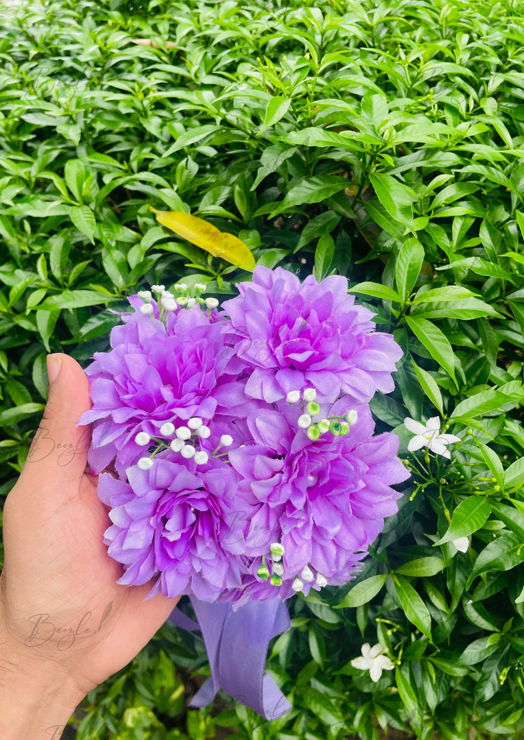 Purple Floral Gajray Set | GAY-012