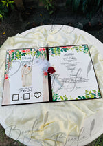 Load image into Gallery viewer, The Customized Red Nikkah Booklet With Name Pen | DEL-036
