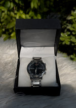 Load image into Gallery viewer, Silver Noir Men’s Wristwatch | WTS-015