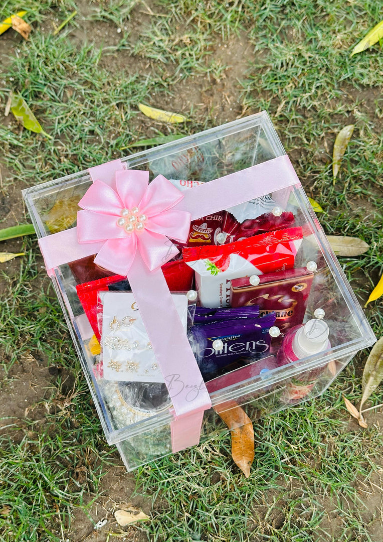 Elegant Acrylic Gift Box with Luxury Treats | GBO-036