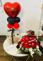 Load image into Gallery viewer, Red &amp; Black Birthday Surprise Box | GDEL-103
