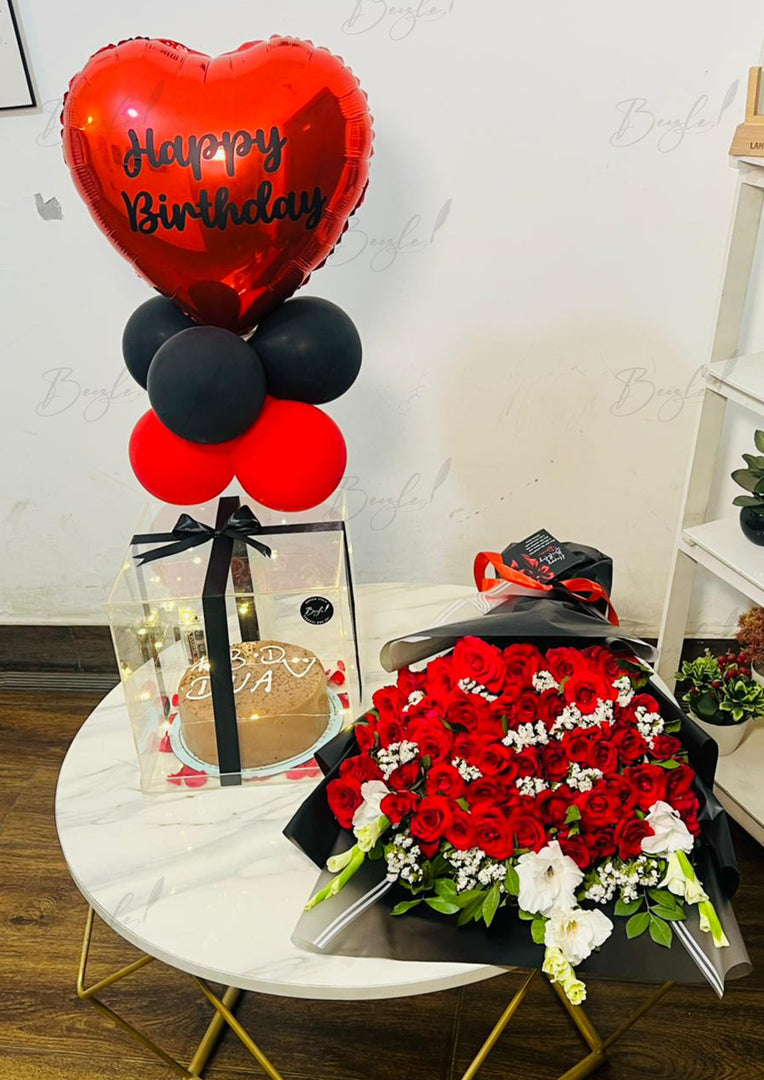 Red & Black Birthday Surprise Box | GDEL-103