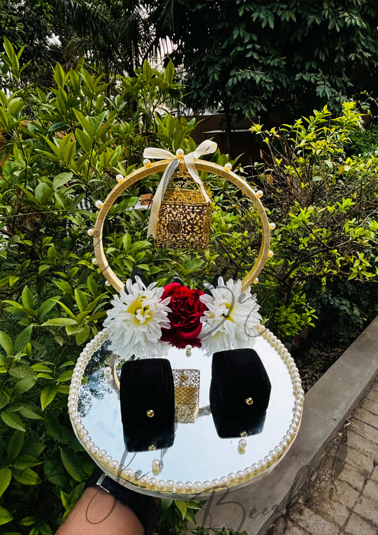 Nikkah Tray With Engagement Ring Box | ET-003