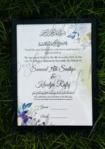 Load image into Gallery viewer, Nikah Certificate With Customized Name, Arabic Ayat, and Signature Line | NC-024
