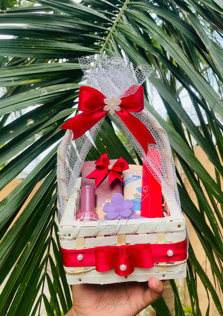 Glow Gift Basket with Red Ribbon | GB-181