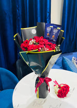 Load image into Gallery viewer, Red Roses &amp; Dairy Milk Bouquet Gift | GDEL-138
