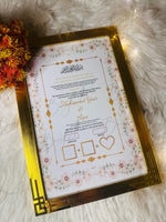 Load image into Gallery viewer, Luxury Nikah Certificate with Golden Attractive Design | NC-166
