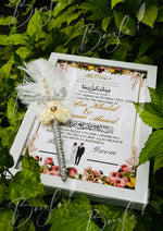 Load image into Gallery viewer, The Beautiful Luxury Nikah Certificate with Premium Design Nikkah Pen | DEL-079
