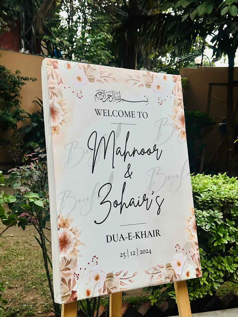 Wedding Welcome Board