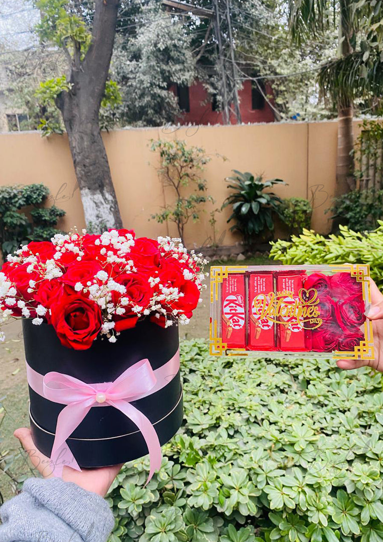 Choco Floral Valentine Gift | GDEL-357