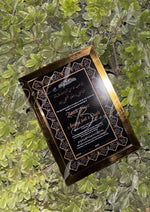 Load image into Gallery viewer, The Black Luxury Nikah Certificate with Golden Attractive Design | NC-164
