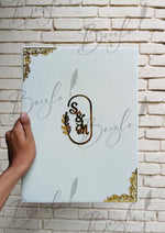 Load image into Gallery viewer, Nikkah Booklet With White &amp; Golden Design
