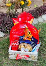 Load image into Gallery viewer, Deluxe Snack &amp; Chocolate Gift Basket | GB-045
