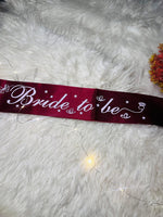 Load image into Gallery viewer, The Beautiful Bride Sash | SH-001
