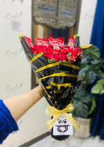 Load image into Gallery viewer, KitKat and Red Roses Gift Bouquet | BCG-109
