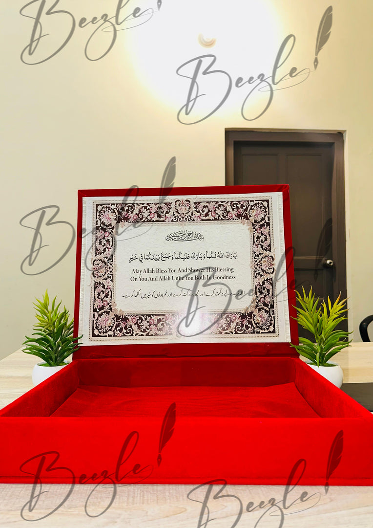 Customized Red Booklet Box