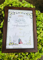 Load image into Gallery viewer, Luxury Nikah Certificate with Black Attractive Design | NC-165
