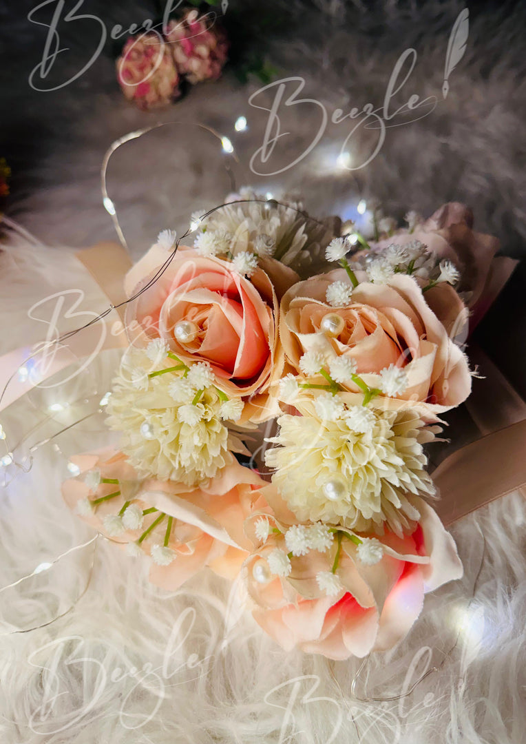 The Beautiful Gajray Decorated With Light Pink Flowers | GAY-004