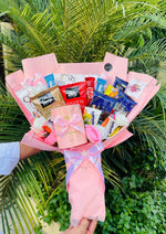 Load image into Gallery viewer, Pink Snack Bouquet with Gift Box | BCG-149
