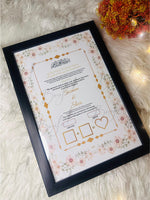 Load image into Gallery viewer, Luxury Nikah Certificate with Golden Attractive Design | NC-166
