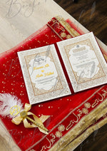 Load image into Gallery viewer, Red Booklet With Beautiful Nikah Pen &amp; Nikah Duppata
