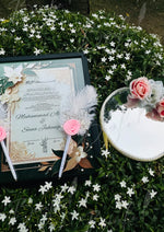 Load image into Gallery viewer, The Best Deal: Luxury Nikah Certificate, Two Nikkah Pen And Attractive Nikkah Tray | DEL-056
