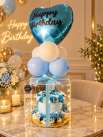 Load image into Gallery viewer, Blue Birthday Cake Box | CB-026