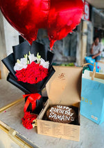 Load image into Gallery viewer, Red Roses, Balloons &amp; Birthday Cake Gift | GDEL-125
