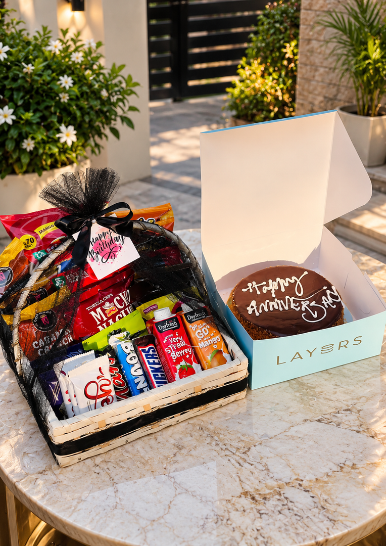 Anniversary Treats Basket | DEL-122