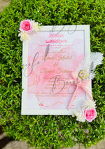 Load image into Gallery viewer, Nikah Certificate With Pink Flower and Qubool Hai Nikah Pen | DEL-020
