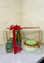 Load image into Gallery viewer, Clear Cake Gift Box with Perfume &amp; Treats | CB-006
