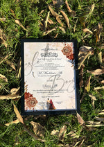 Load image into Gallery viewer, Nikah Certificate With Qurani Ayat &amp; Attractive Flower Print | NC-120
