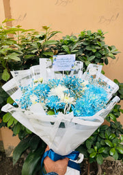 Blue Blossom Fresh Flower Bouquet | BCG-229