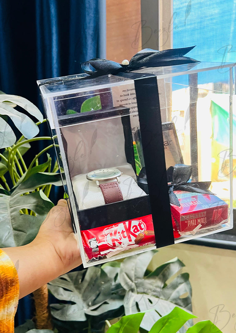 Gift Box for Him – Watch, Perfume & KitKat Treat | GBO-079