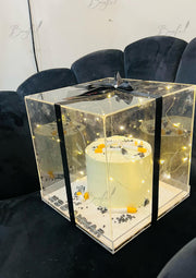 Acrylic Cake Box with Fairy Lights | GC-060