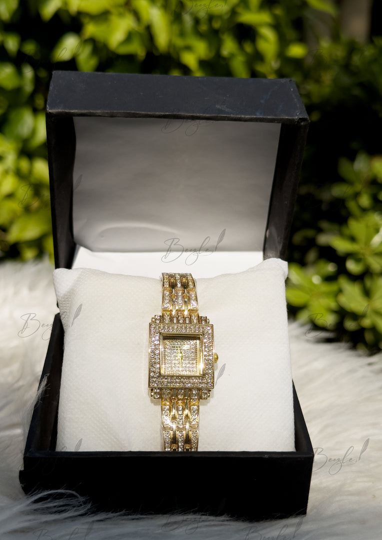 Gold Ladies Luxury Wristwatch | WTS-010