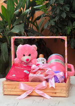 Load image into Gallery viewer, Pink Hamper Gift Basket | GB-159

