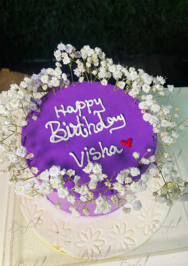 Purple Floral Cake | GC-143