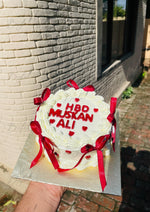 Load image into Gallery viewer, White Ribbon Birthday Cake | GC-083
