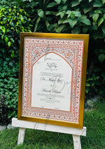 Load image into Gallery viewer, Customized Premium Nikah Certificate With Classic Design | NC-008
