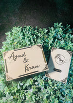Load image into Gallery viewer, The Luxurious Customized Beige Nikah Booklet With Box | BOX-009