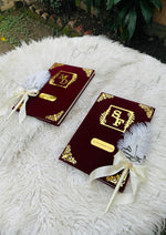 Load image into Gallery viewer, Name Initials Nikkah Booklets | DEL-153
