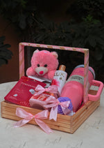 Load image into Gallery viewer, Pink Hamper Gift Basket | GB-159
