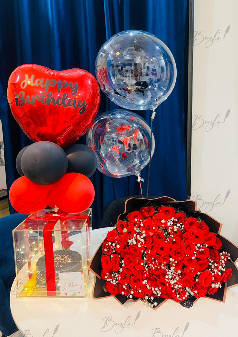 Red Blossom Birthday Gift Set | GDEL-276